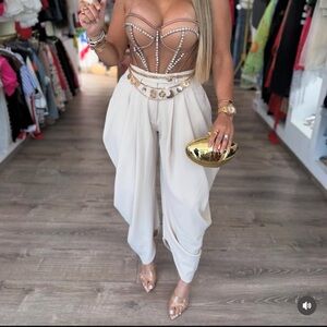 Balloon Wide-Leg Pants